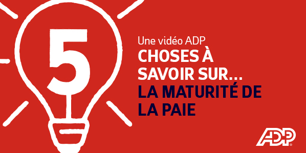 LA MATURITÉ DE LA PAIE