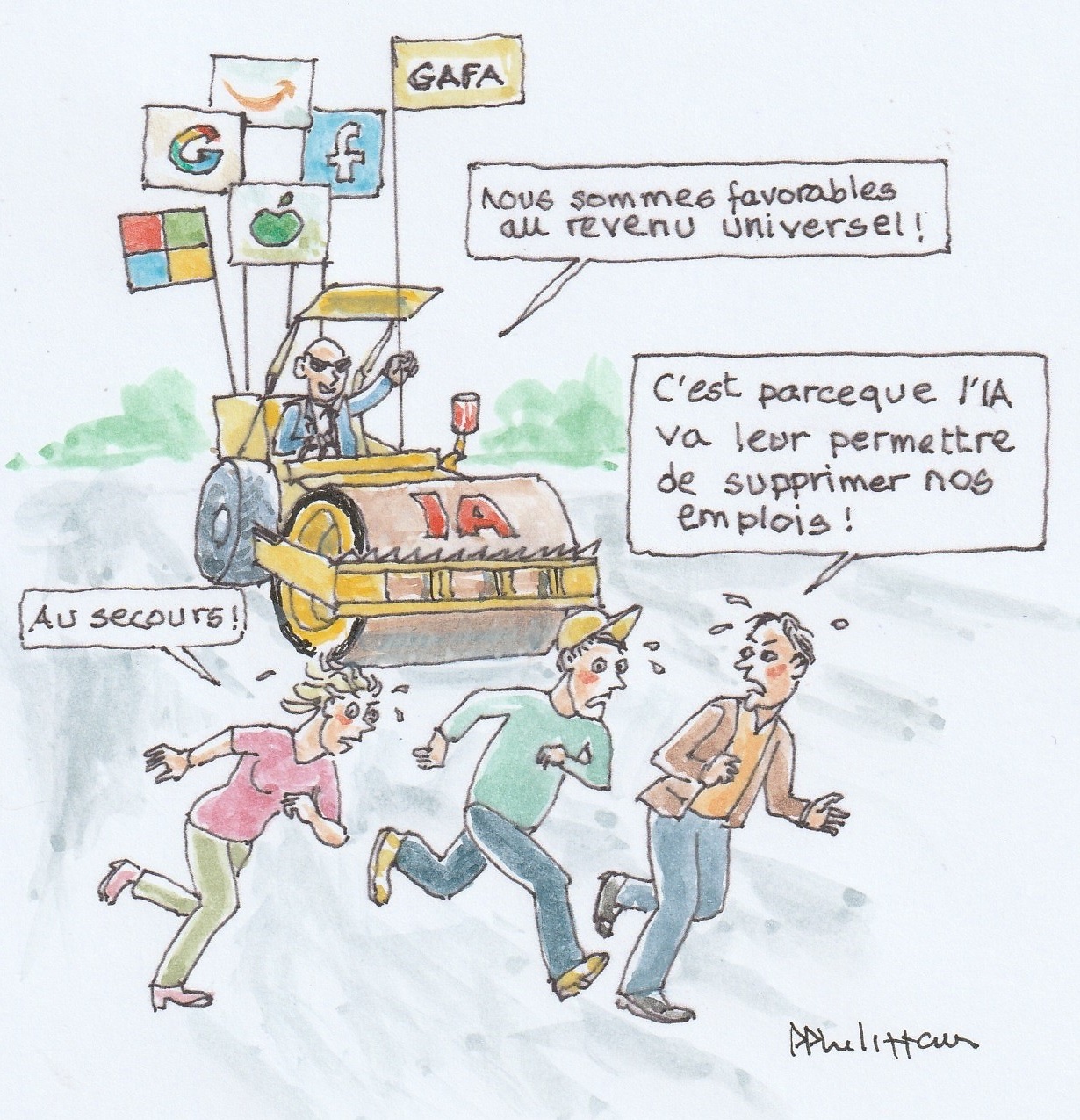 Les GAFA pour un salaire universel