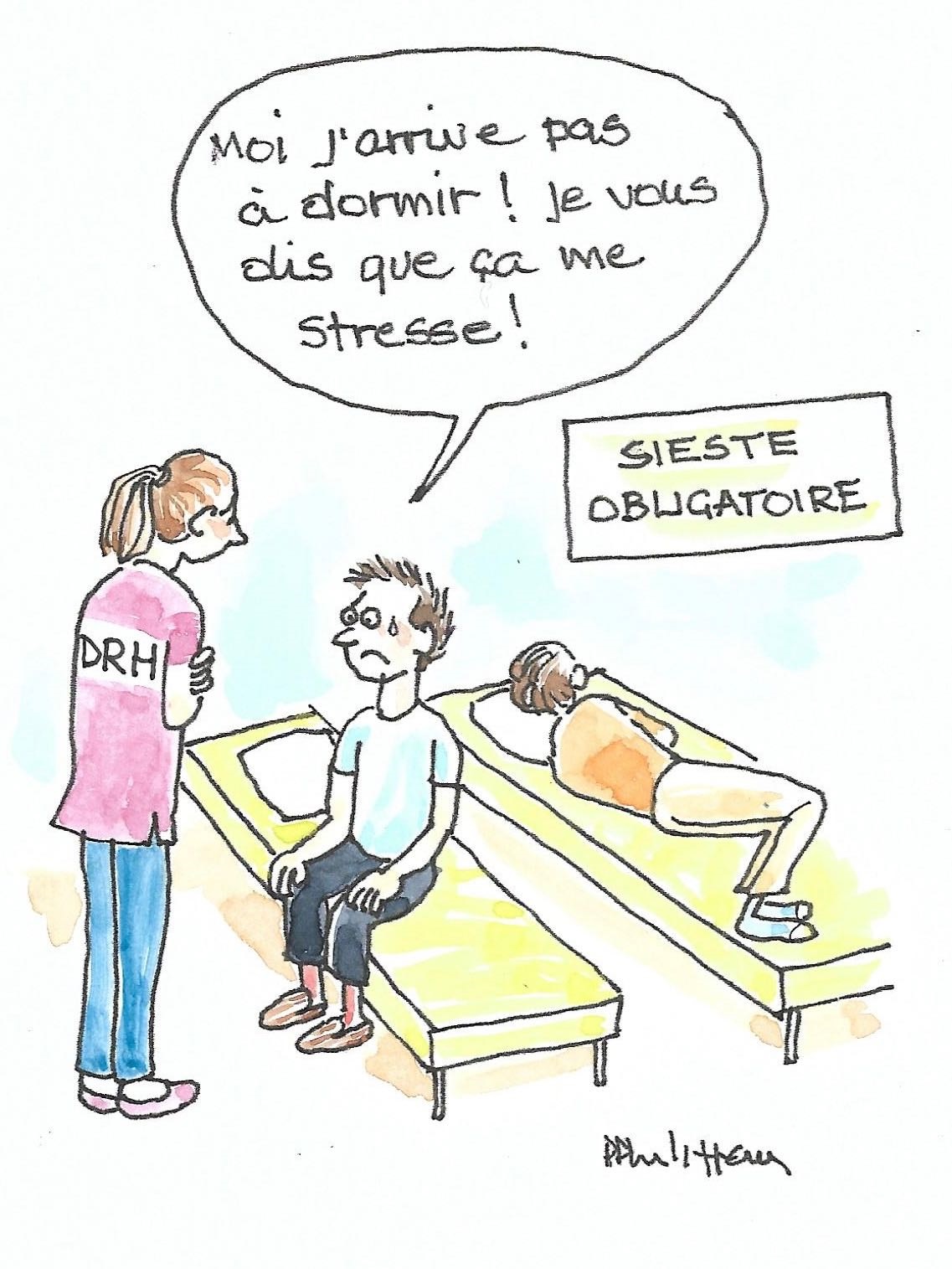 Sieste au travail