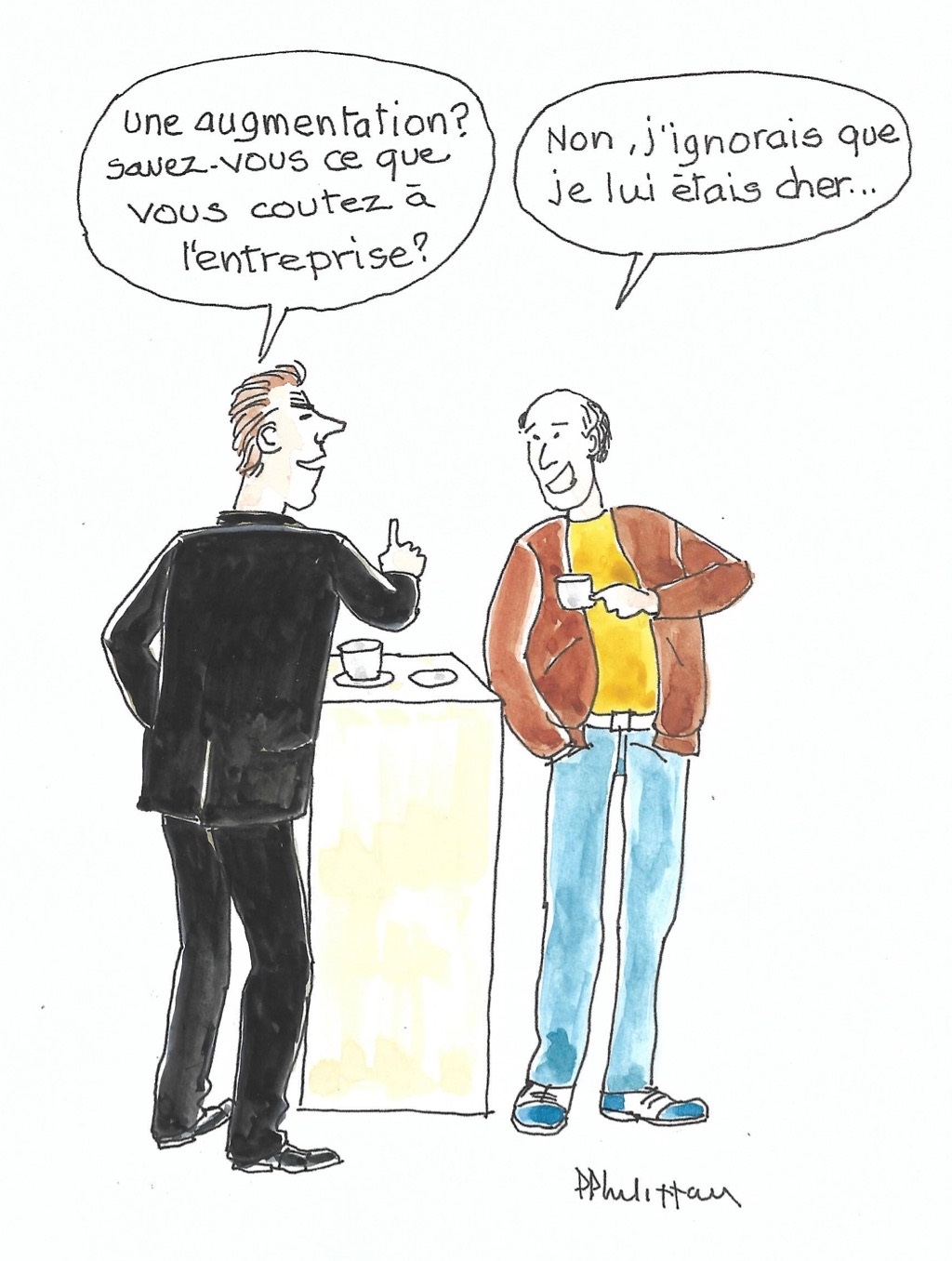 Les salariés... chers à l'entreprise