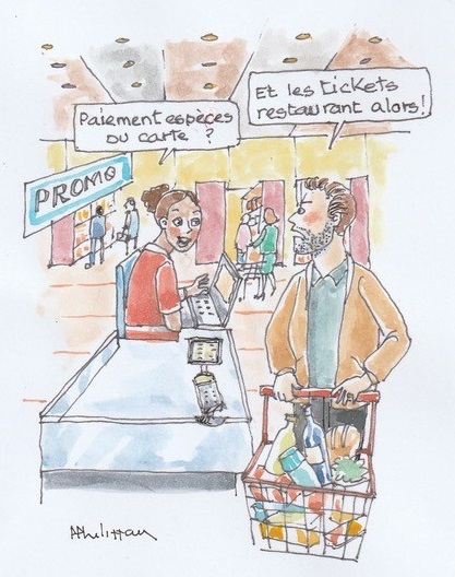 Titres restaurant pour les courses en 2024