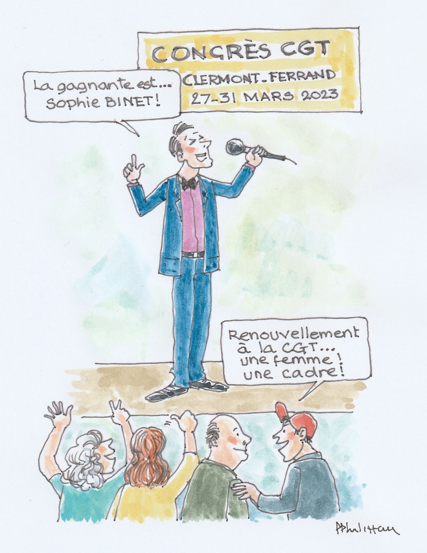 Sophie Bient élue à la CGT