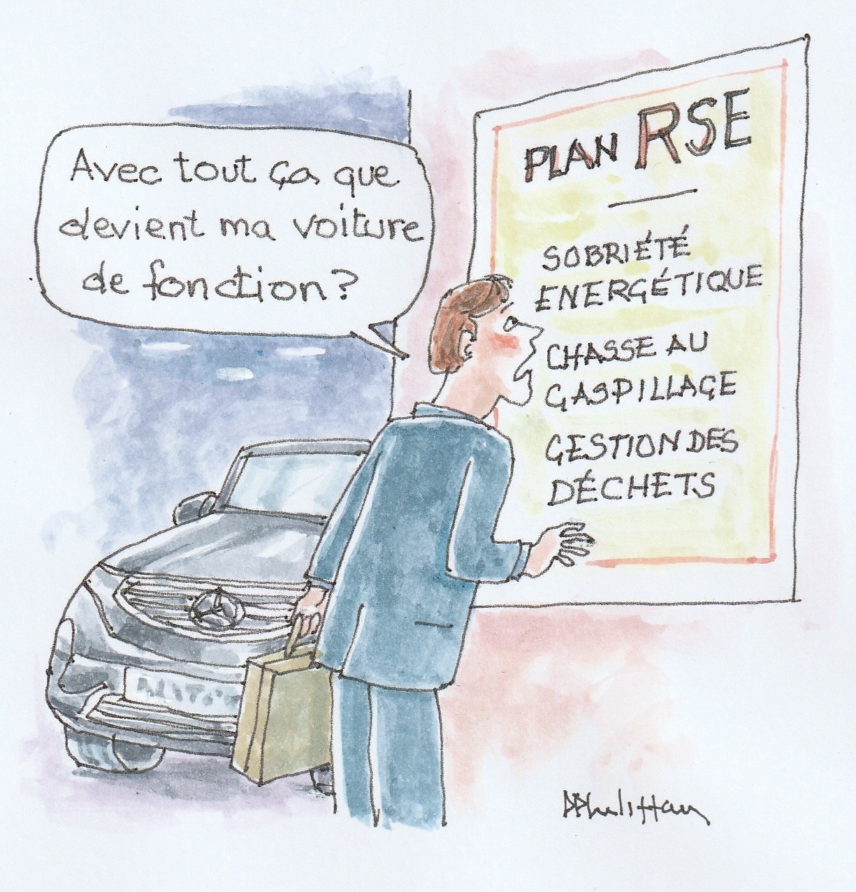 Sobriété et voiture de fonction
