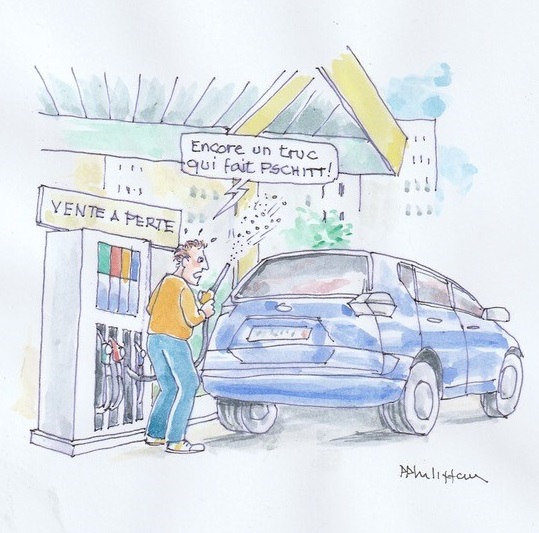 Flop de la vente à perte de carburant