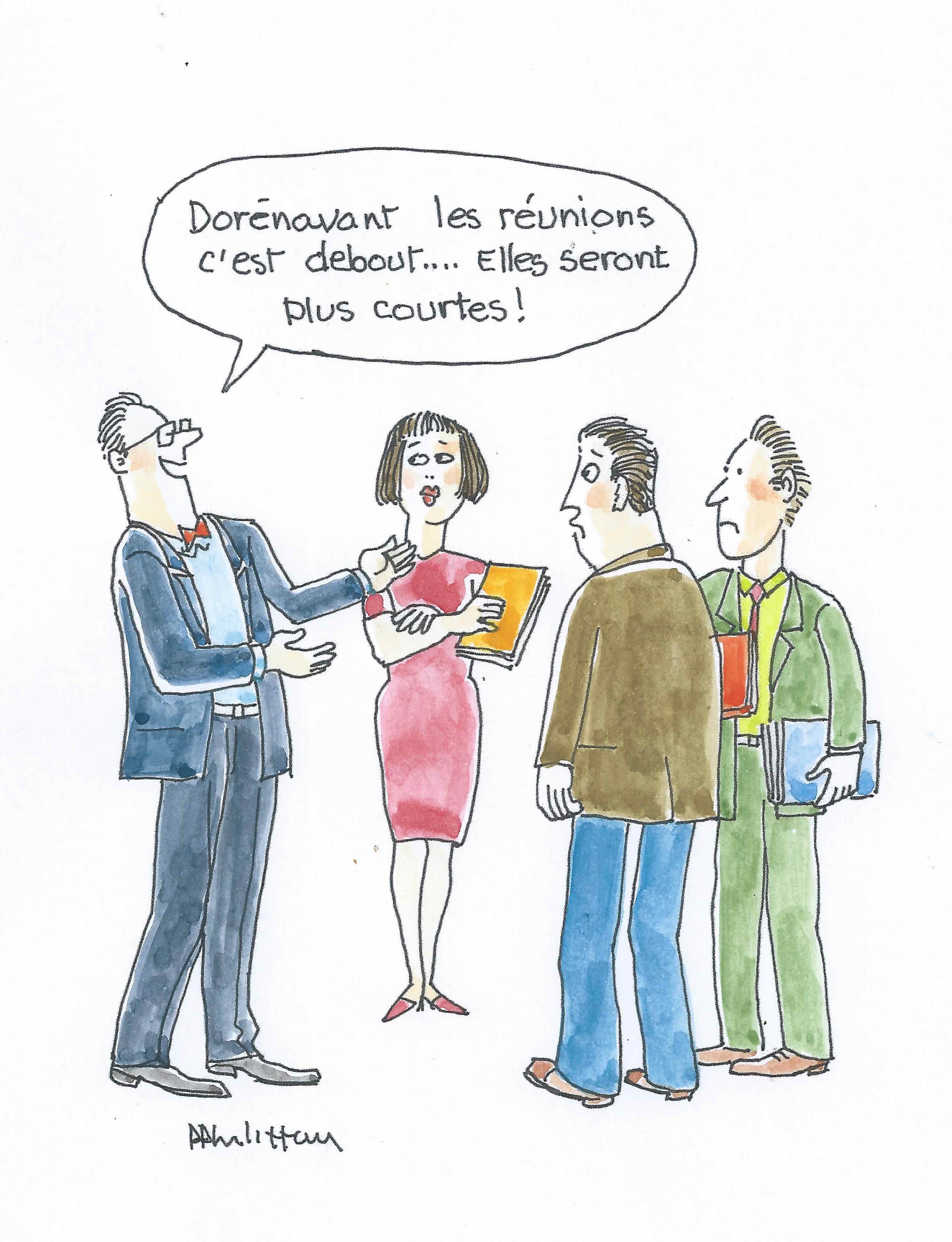 Debout pour faire court